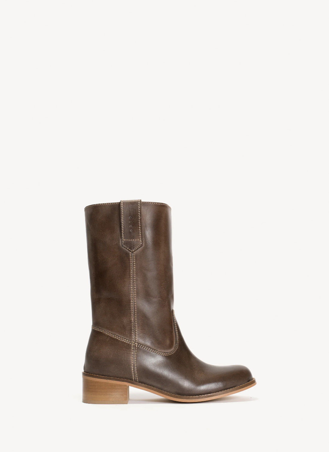 Julia gauco boot brown escovado leather