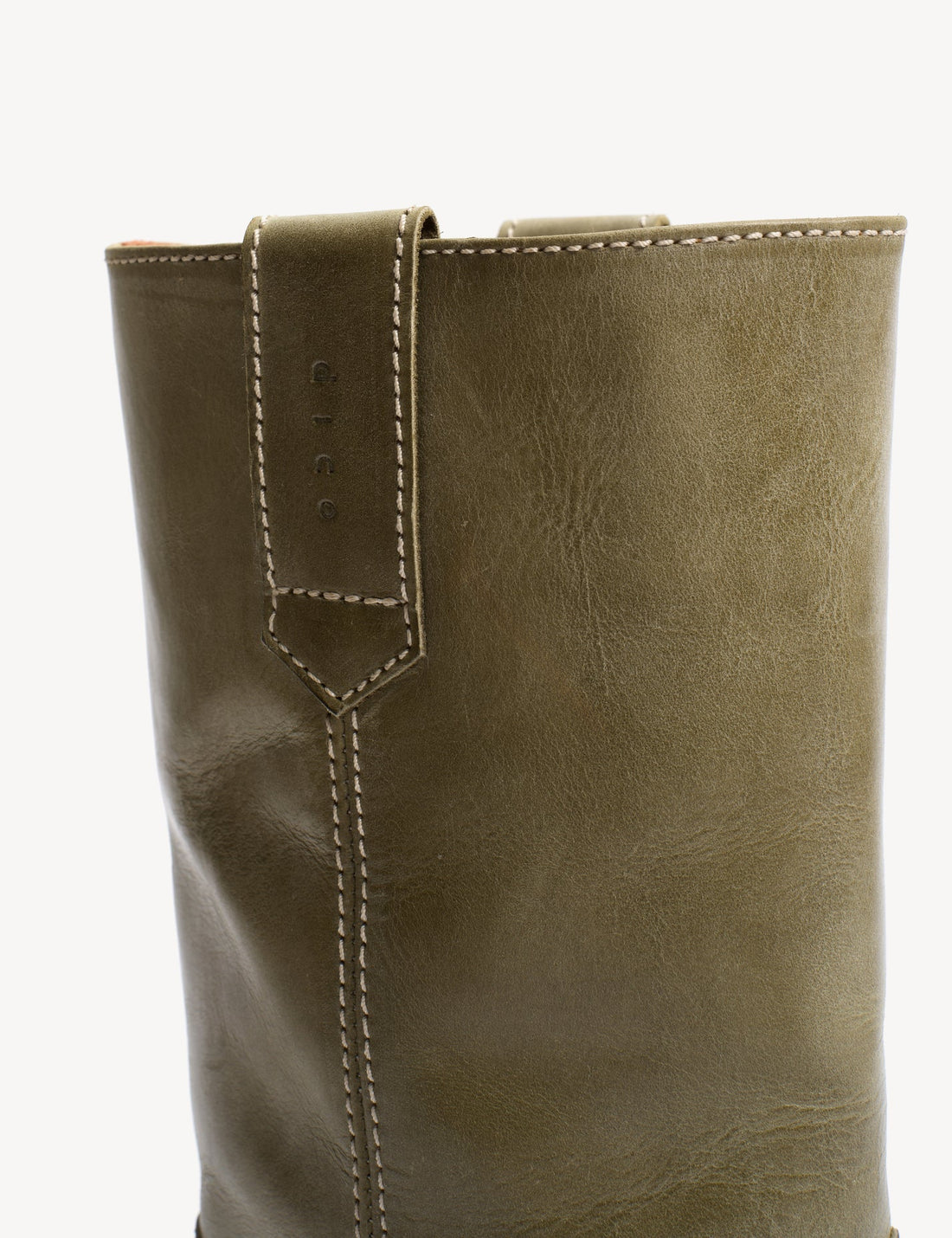 Julia gauco avocado green escovado leather