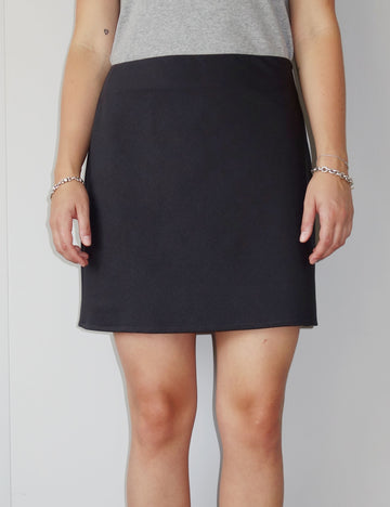 Julie skirt anthracite wool mix