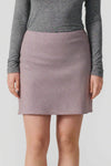 Julie wool skirt brown/beige/blue check