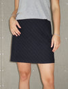 Julie skirt grey/red stripe