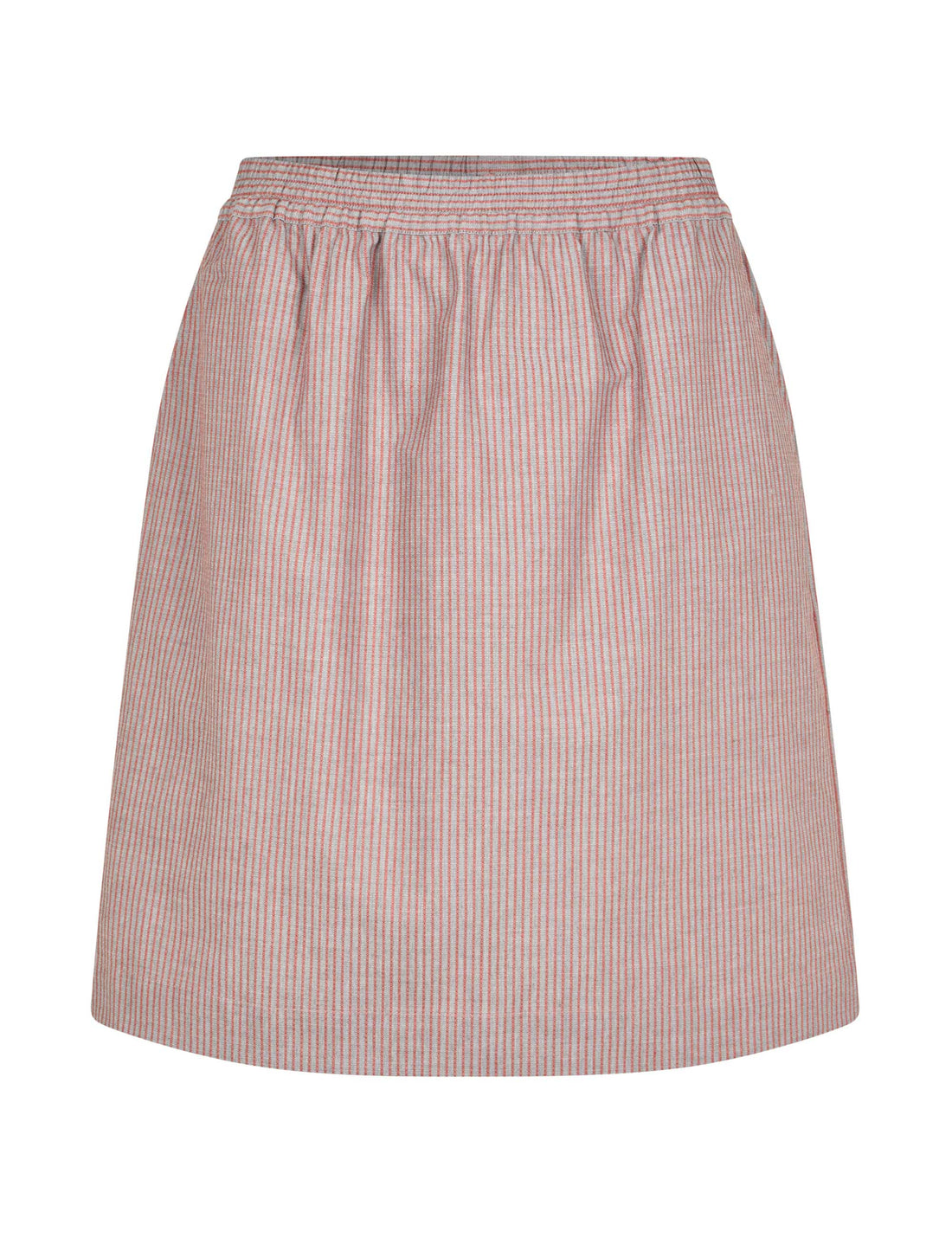 Kamille skirt grey/red stripe