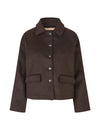 Kristine jacket brown/navy/beige check