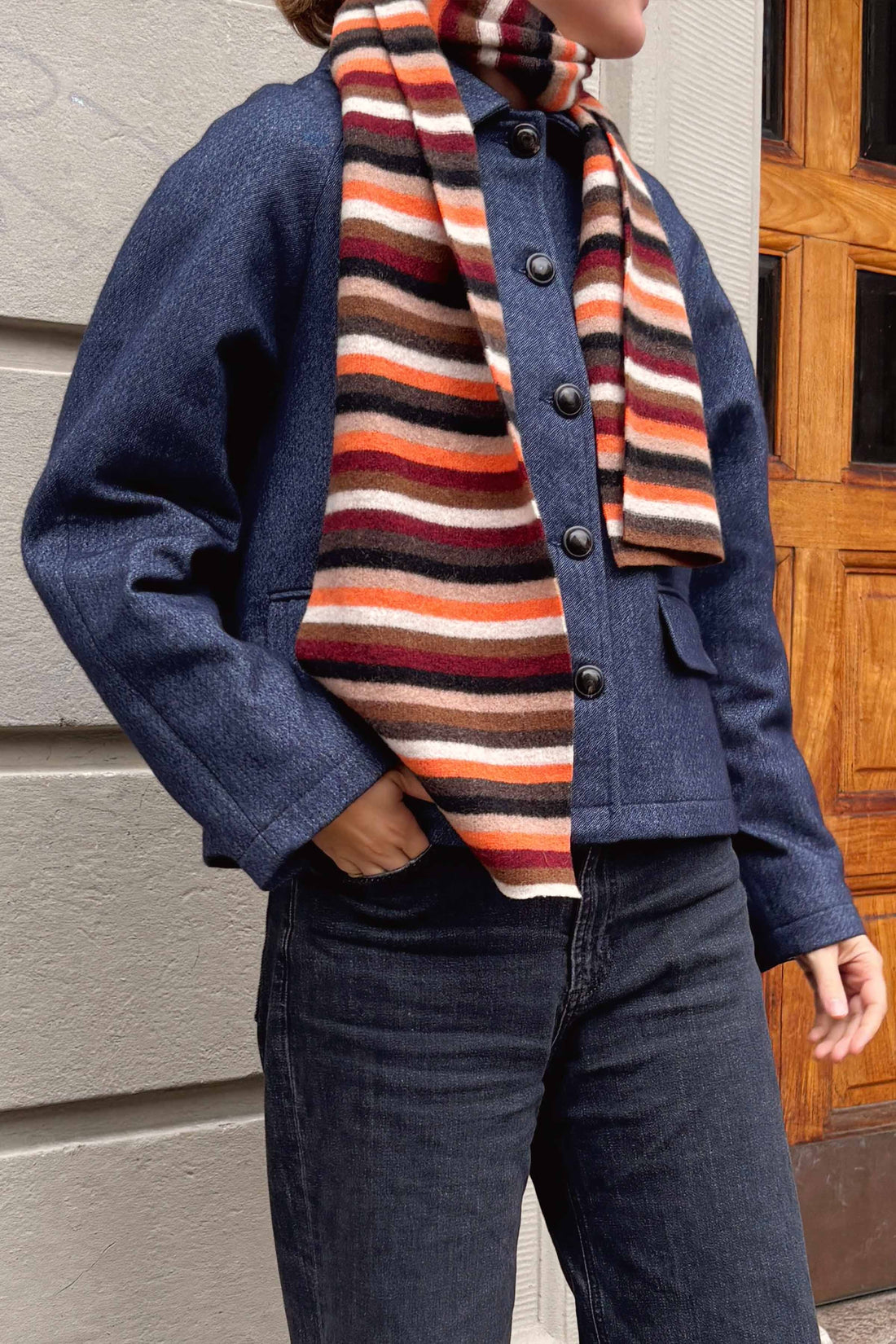 Kristine jacket wool/cotton denim