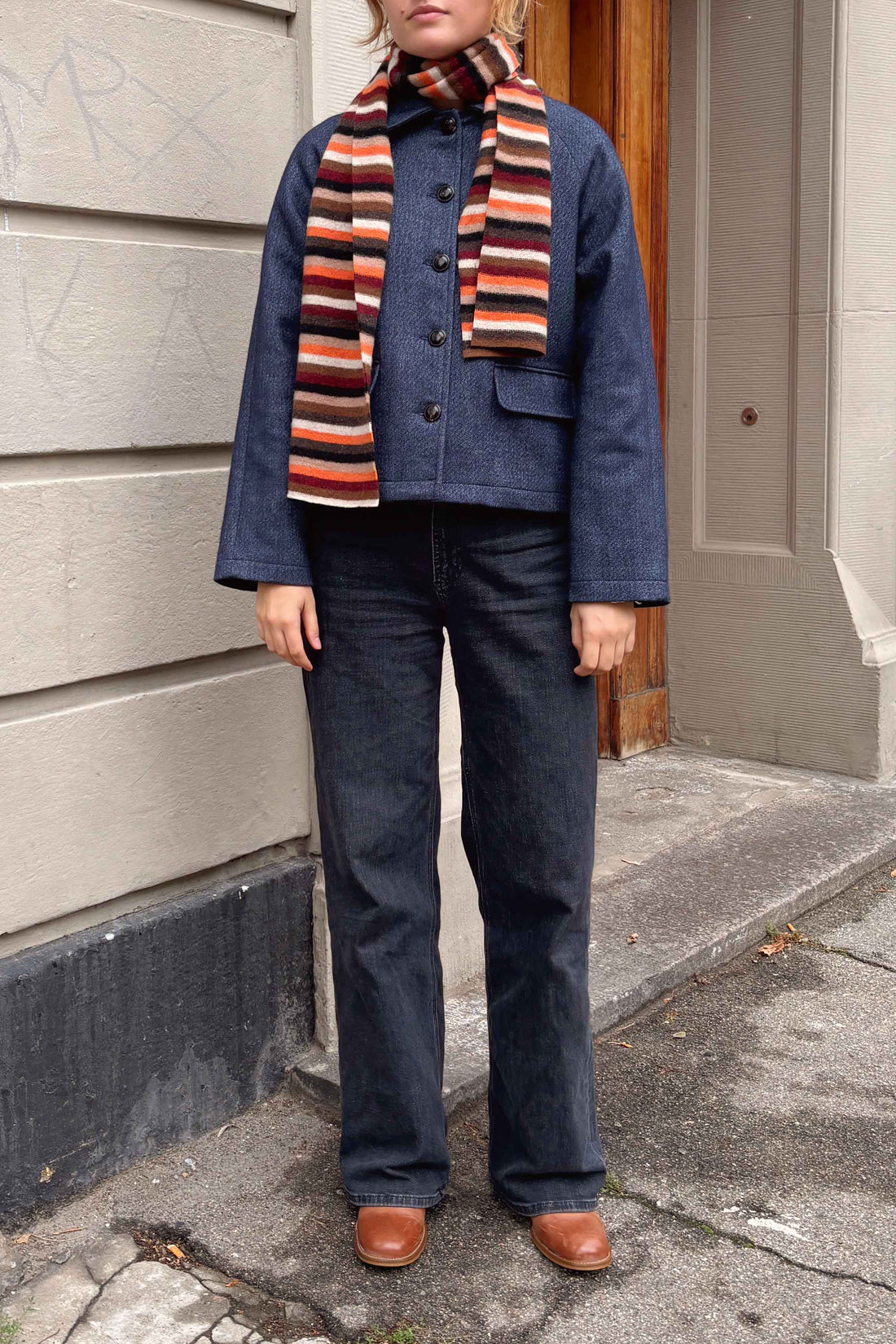 Kristine jacket wool/cotton denim