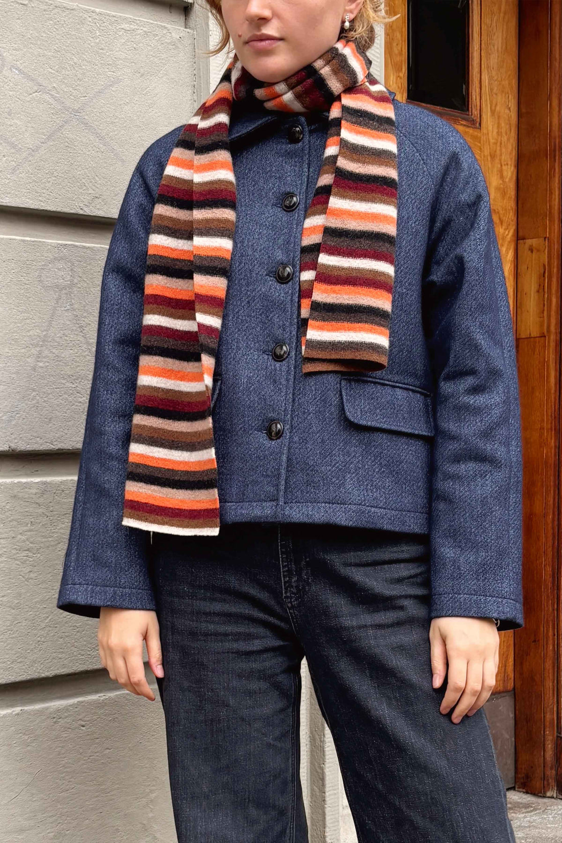 Kristine jacket wool/cotton denim