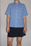 Laura short sleeve shirt red check