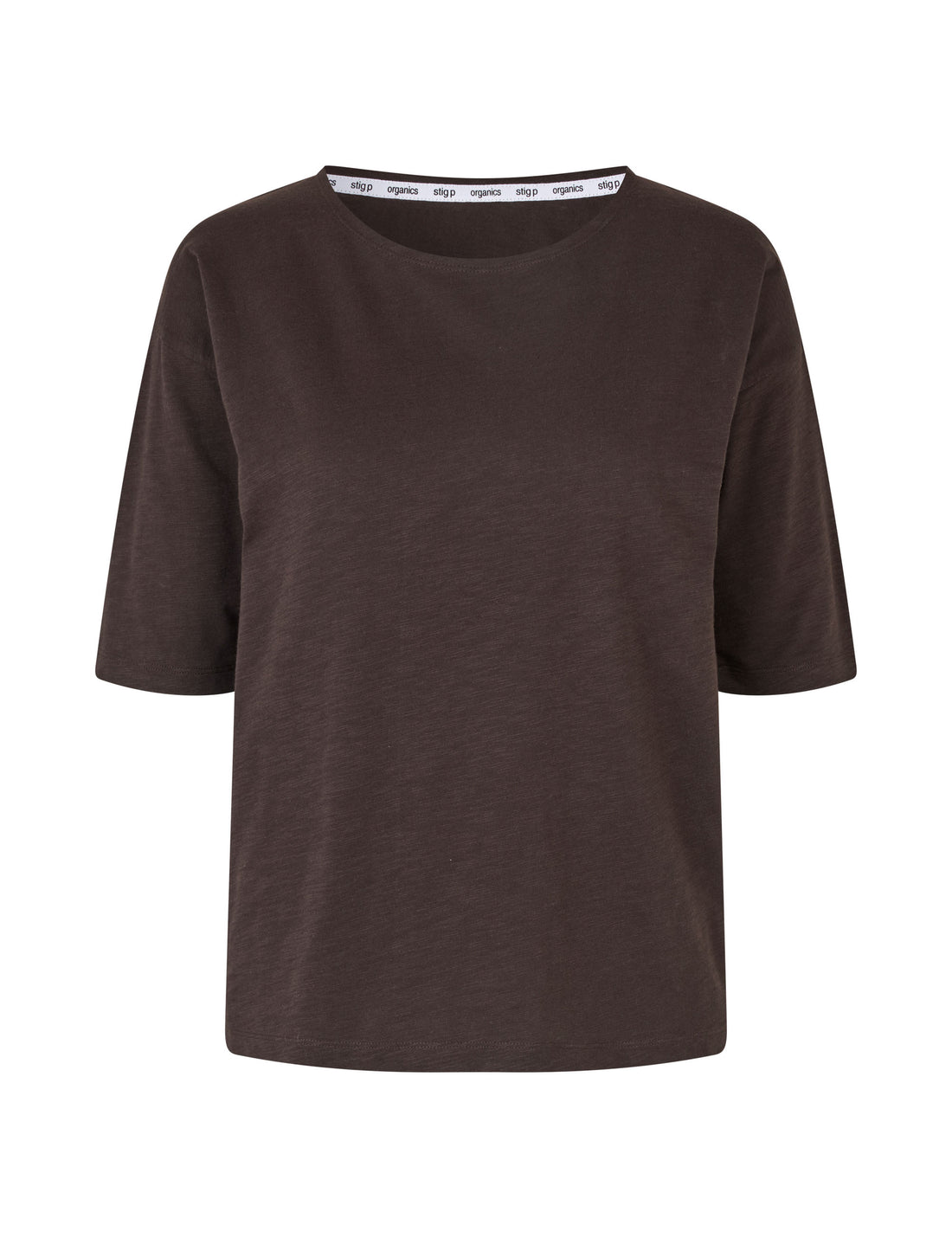 Louisa short sleeve t-shirt dark brown