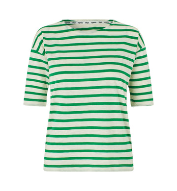 Louisa short sleeve t-shirt navy/cream stripe
