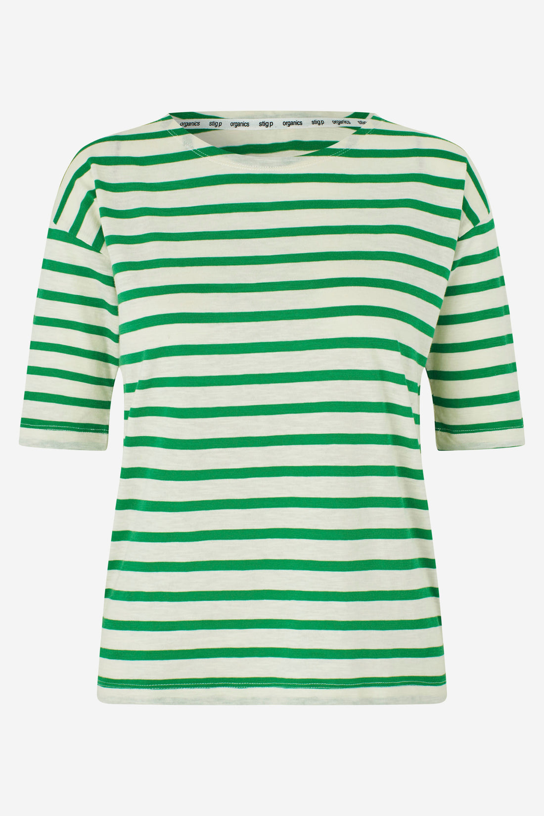 Louisa short sleeve t-shirt navy/cream stripe