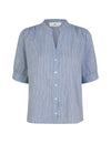 Maja short sleeve shirt light blue stripe