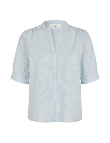 Maja short sleeve shirt light blue stripe