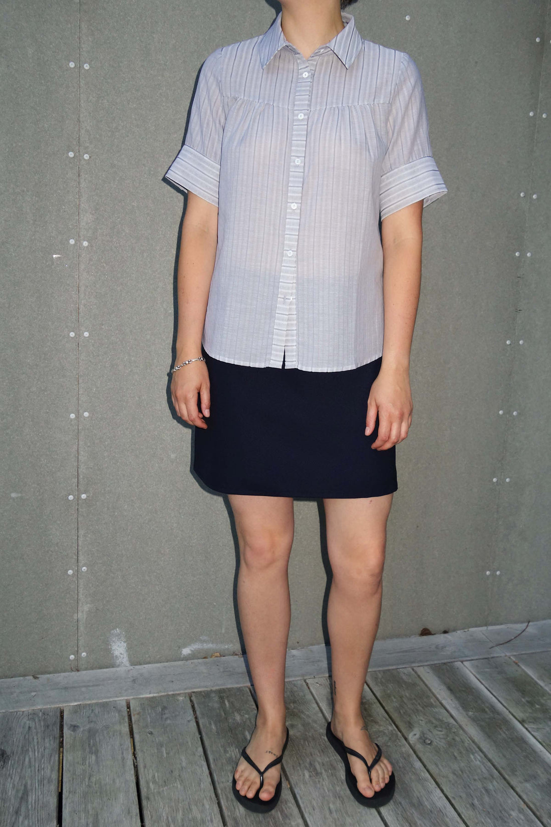 Maria grey stripe