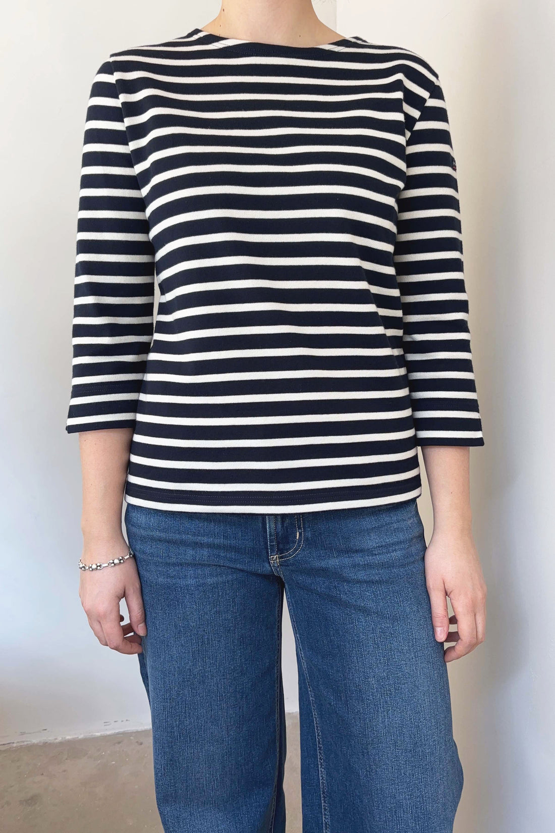 Mariniere passarelle femme t-shirt navy/off white
