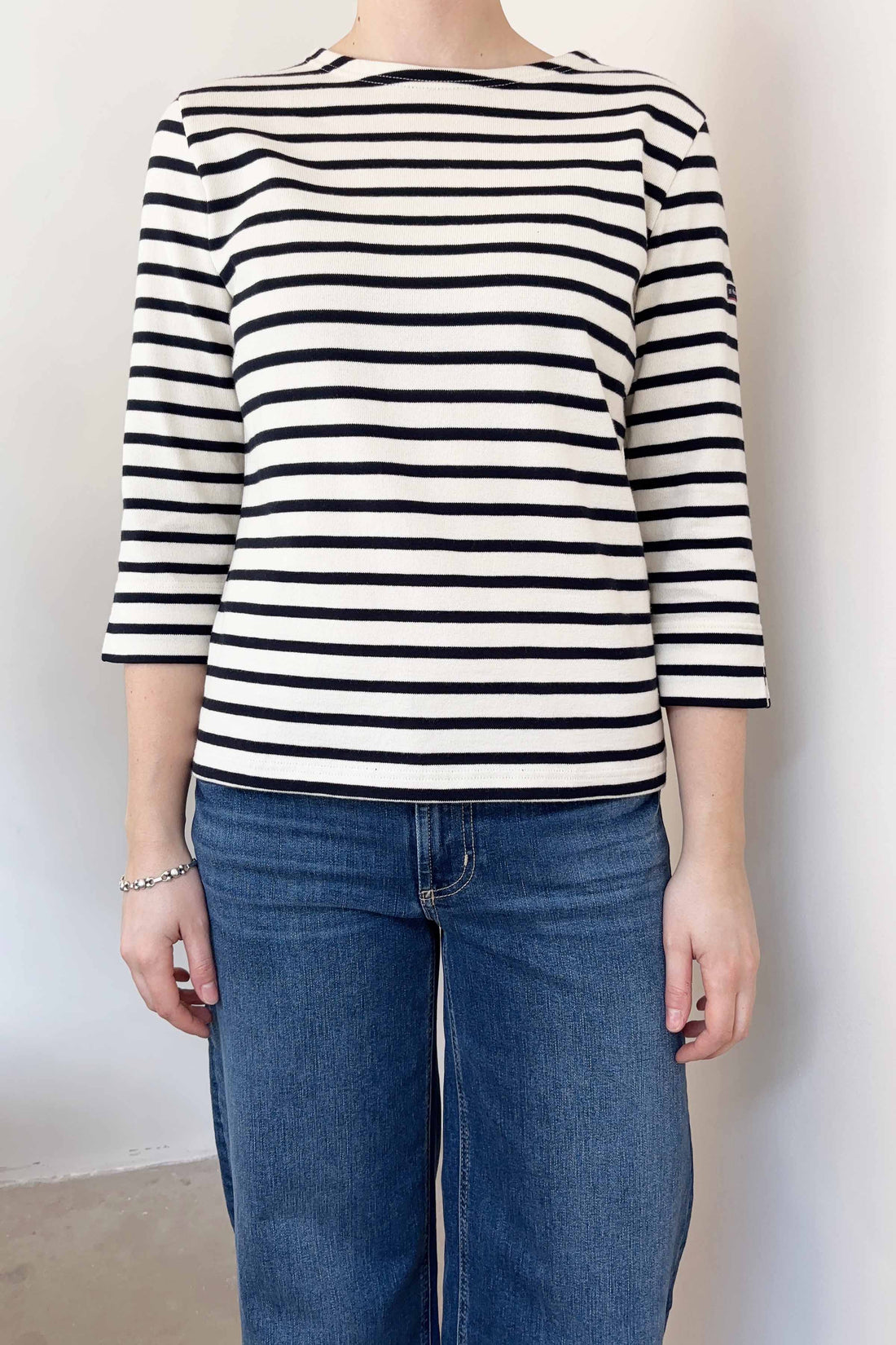 Mariniere passarelle femme t-shirt off white/navy
