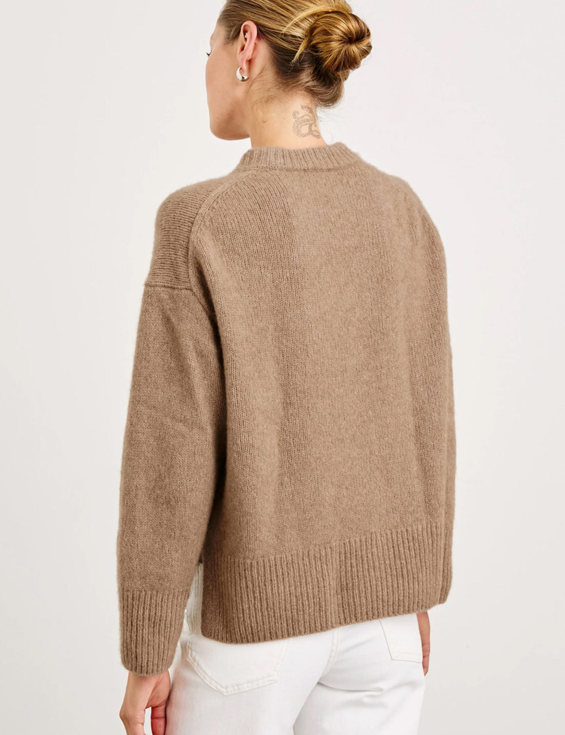 Miranda cashmere/silk knit oatmeal