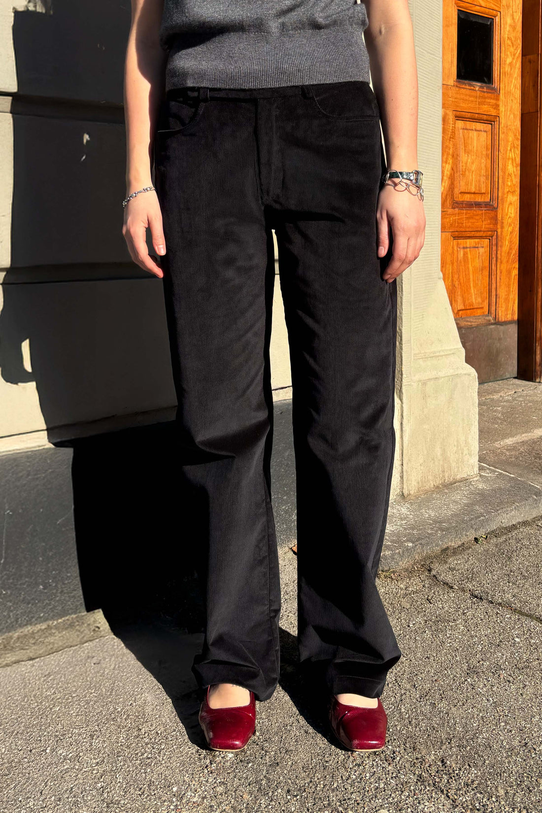 Phoebe trousers black corduroy