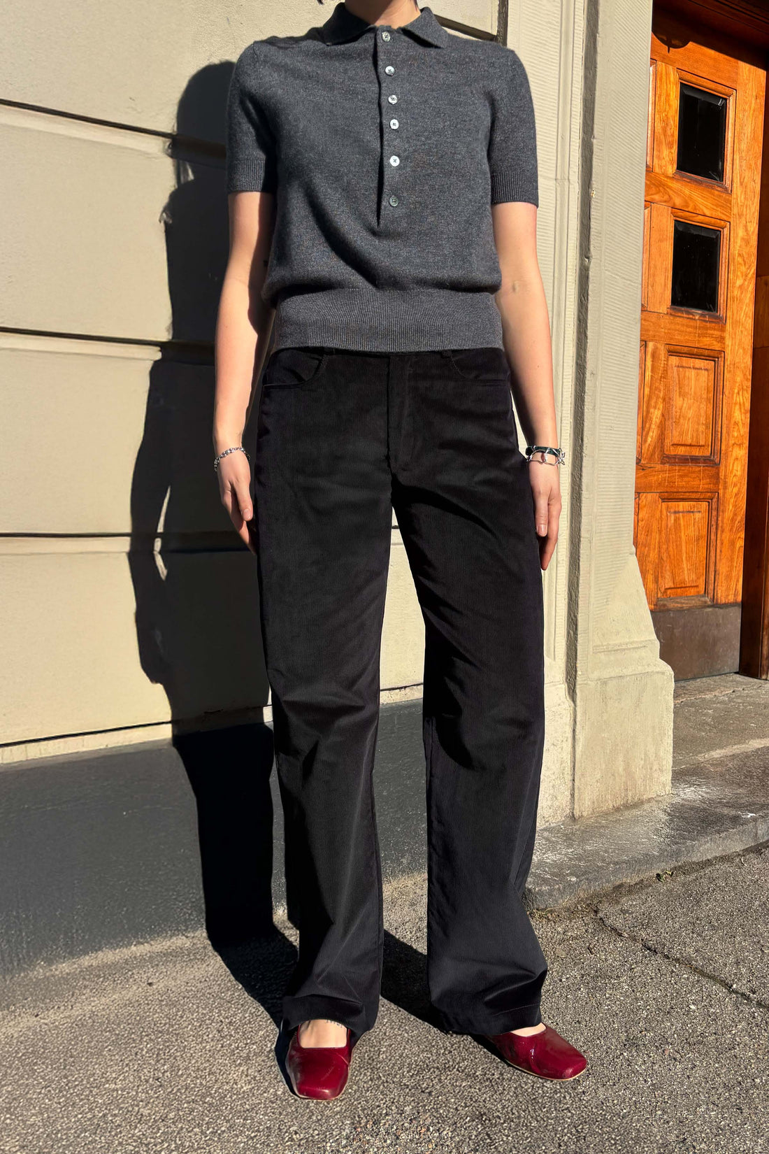 Phoebe trousers black corduroy