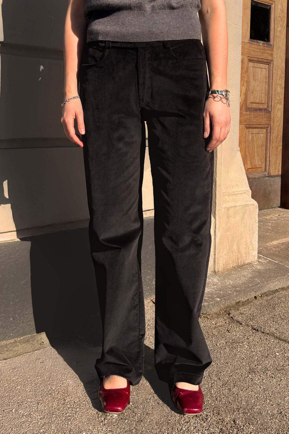 Phoebe trousers black corduroy