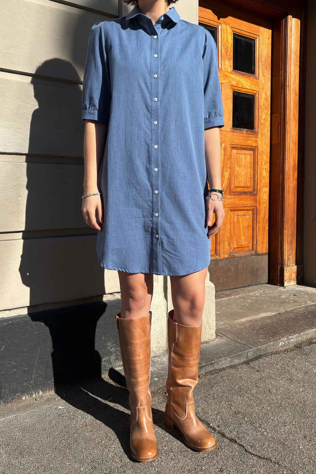 Rosa dress denim blue