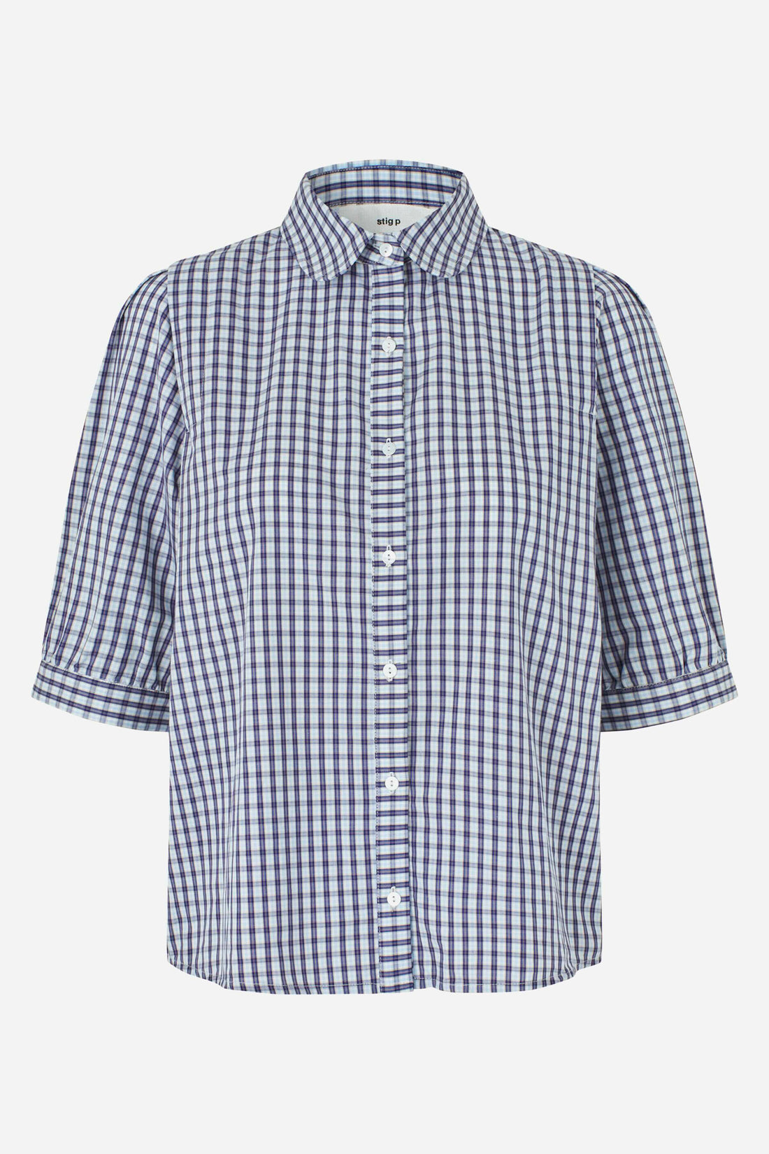 Rosa shirt white/blue checks