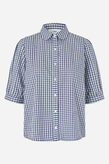 Rosa shirt white/blue checks