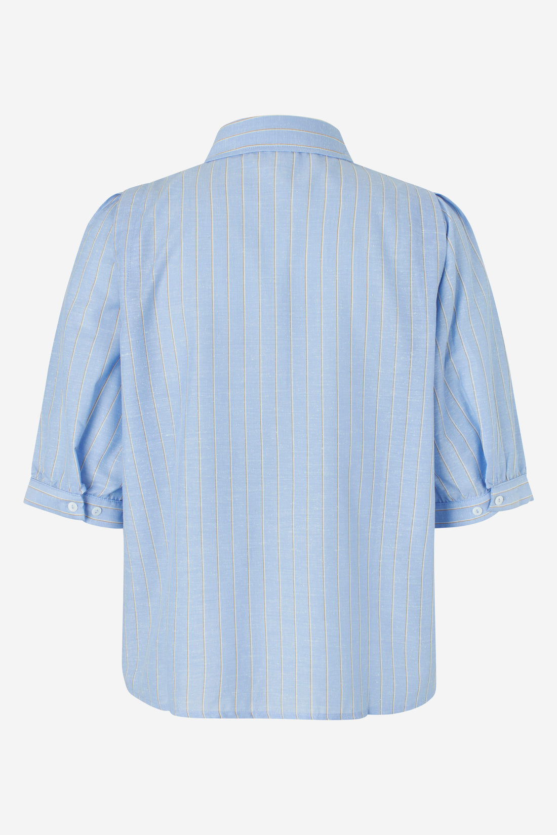 Rosa shirt blue/white ochre stripe