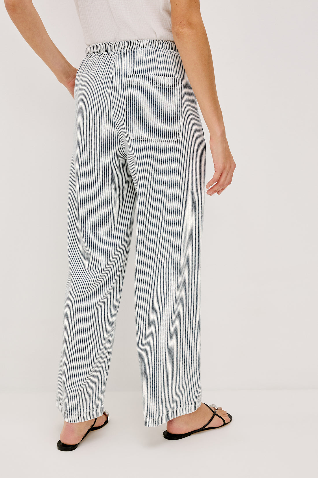 Sanderson pants inidgo railroad stripe