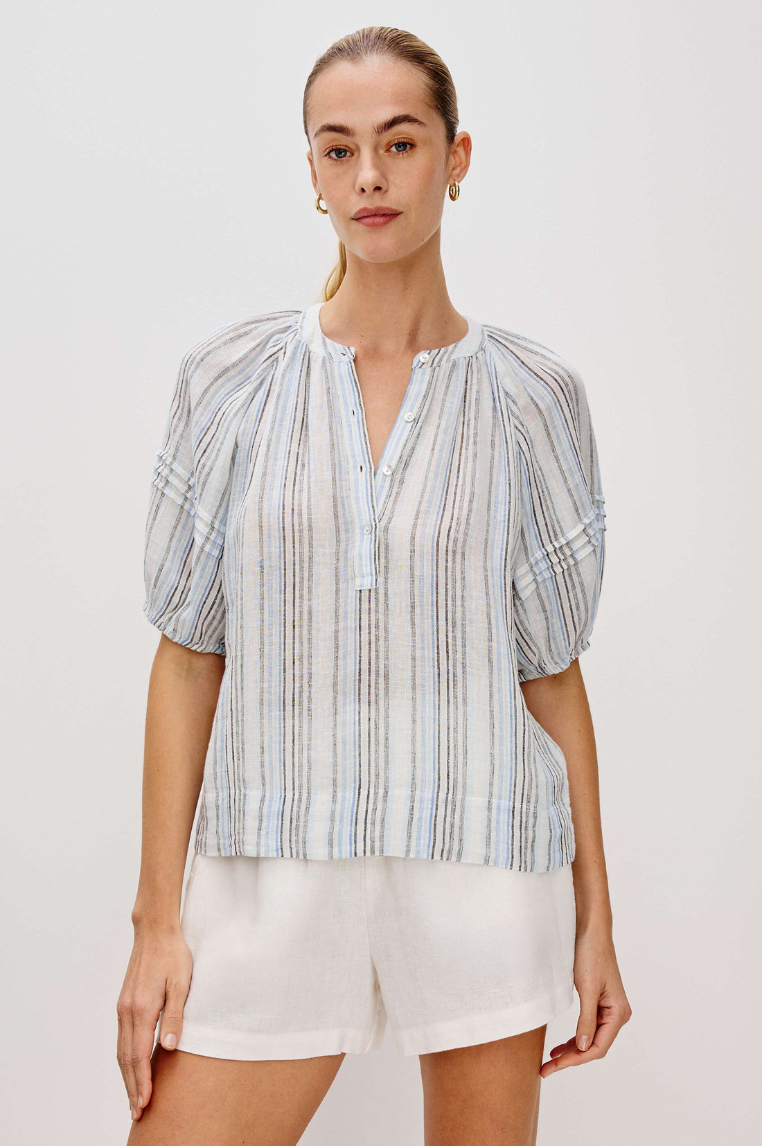 Shoshanna blouse antibes stripe