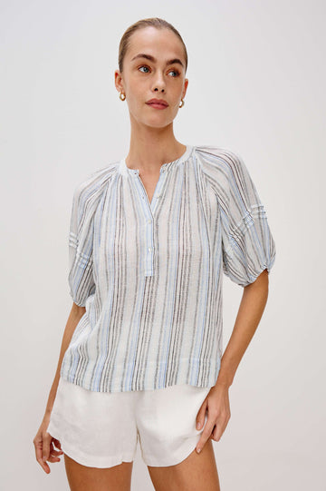Shoshanna blouse antibes stripe