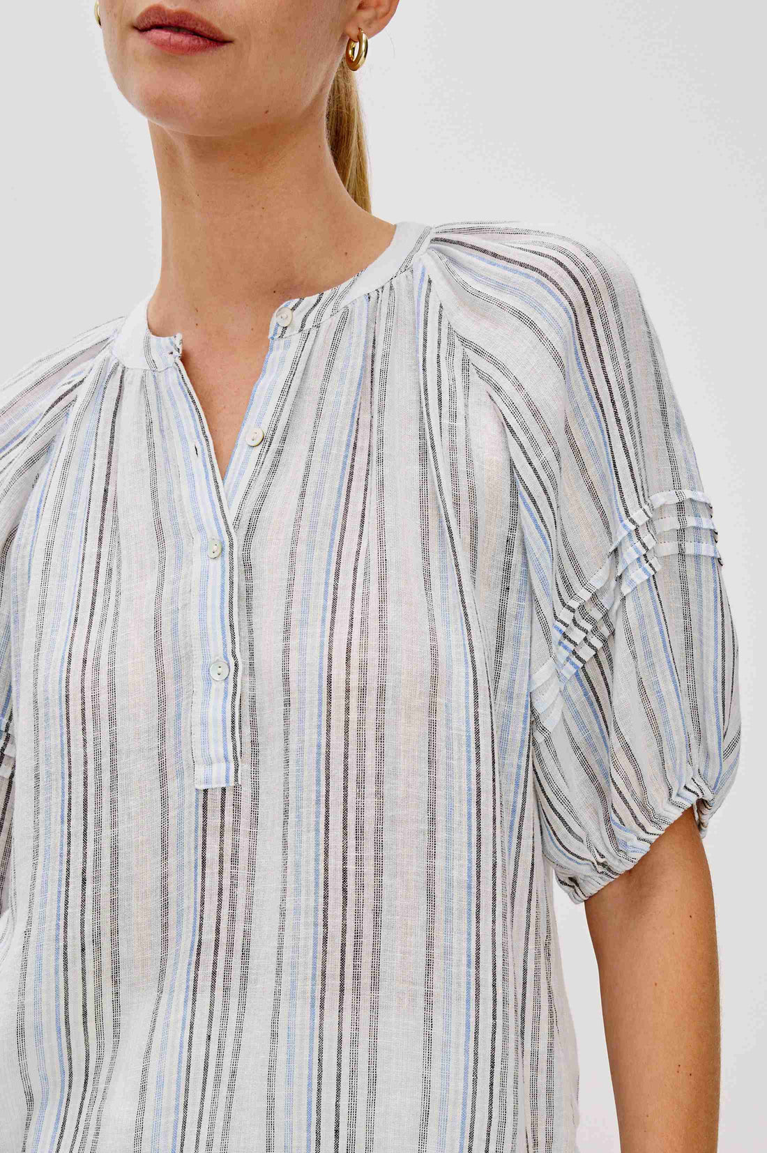 Shoshanna blouse antibes stripe