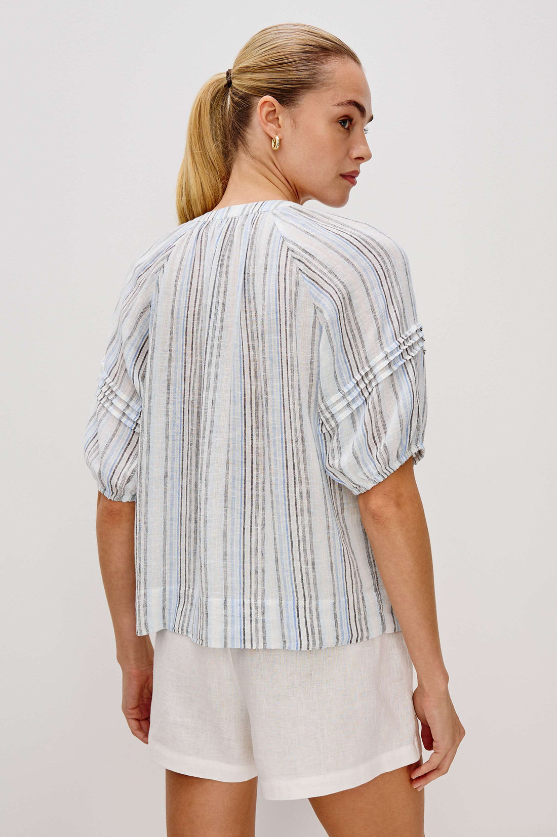 Shoshanna blouse antibes stripe
