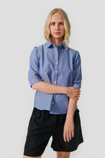 Rosa shirt blue melange
