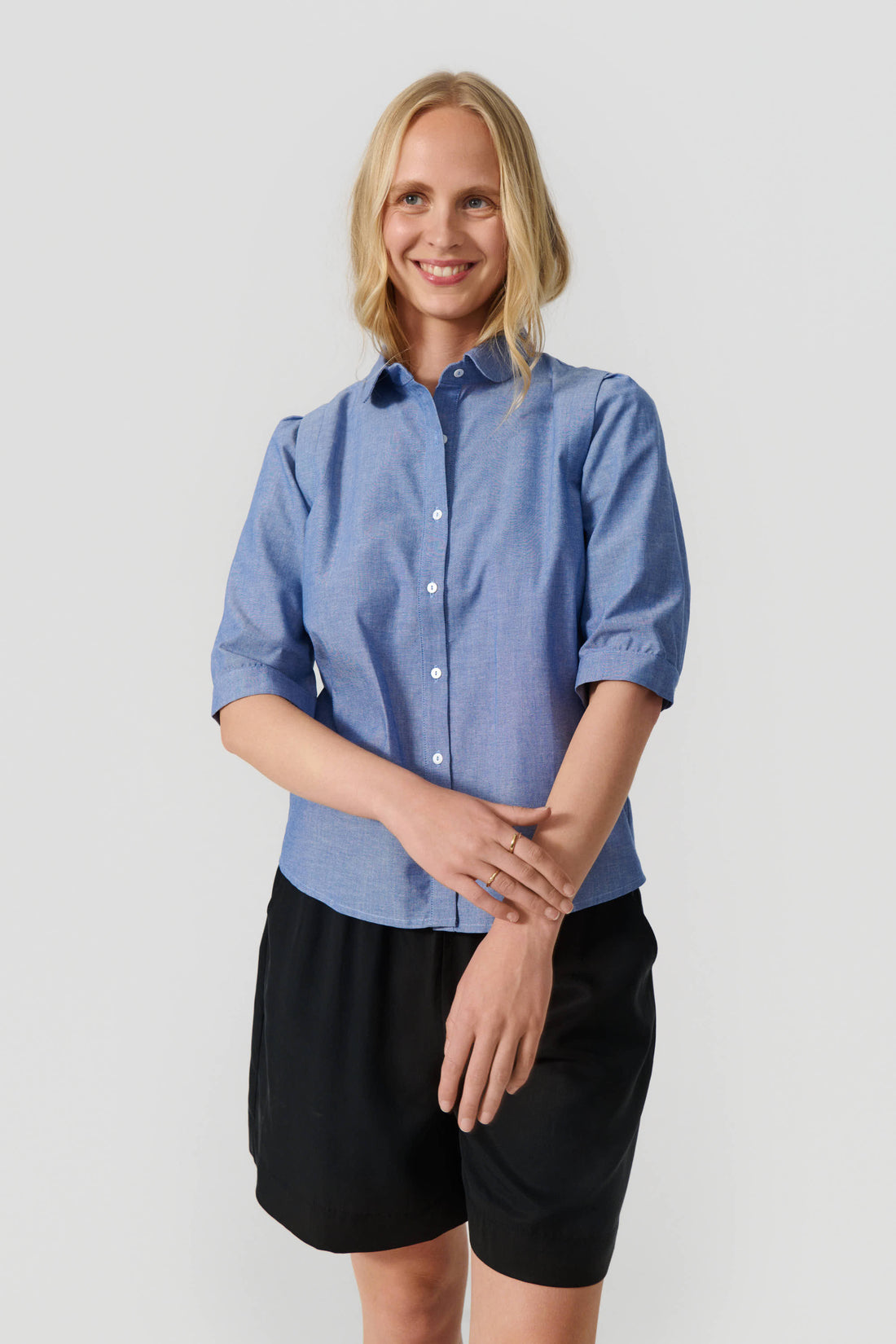 Rosa shirt blue melange