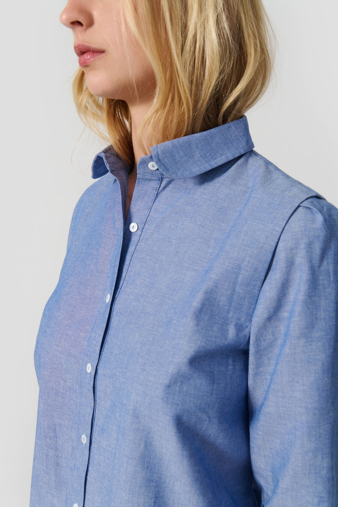 Rosa shirt blue melange