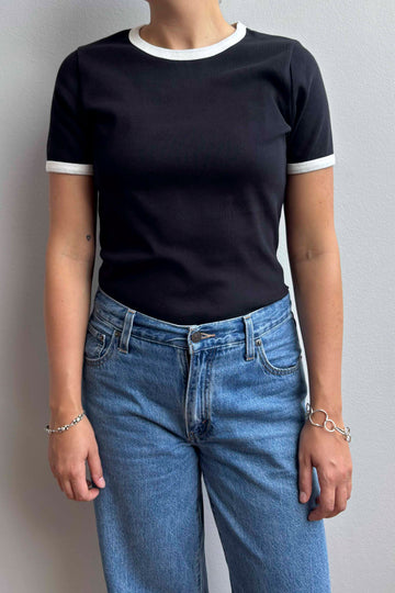 Stella t-shirt black/off-white