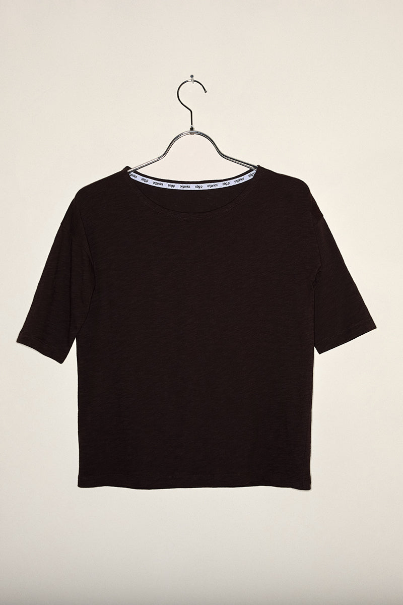 Louisa short sleeve t-shirt dark brown