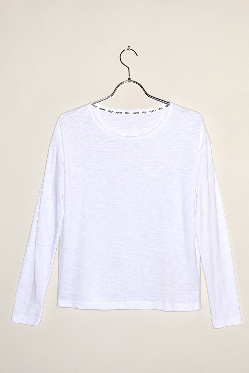 Dorrie long sleeve t-shirt white