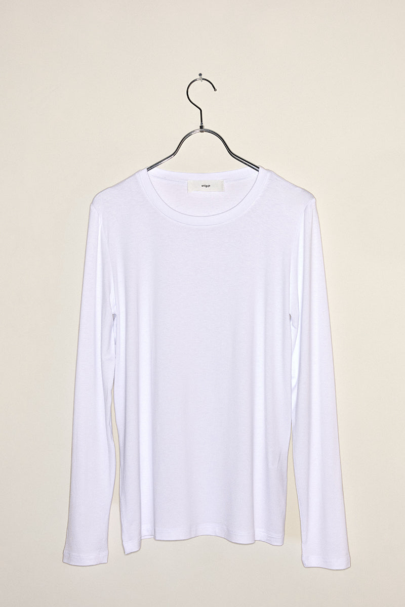 Bella long sleeve  t-shirt white