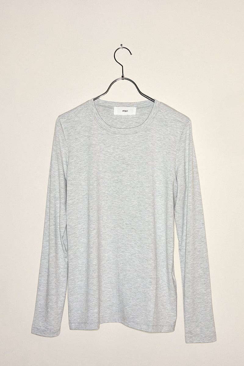 Bella long sleeve t-shirt grey melange