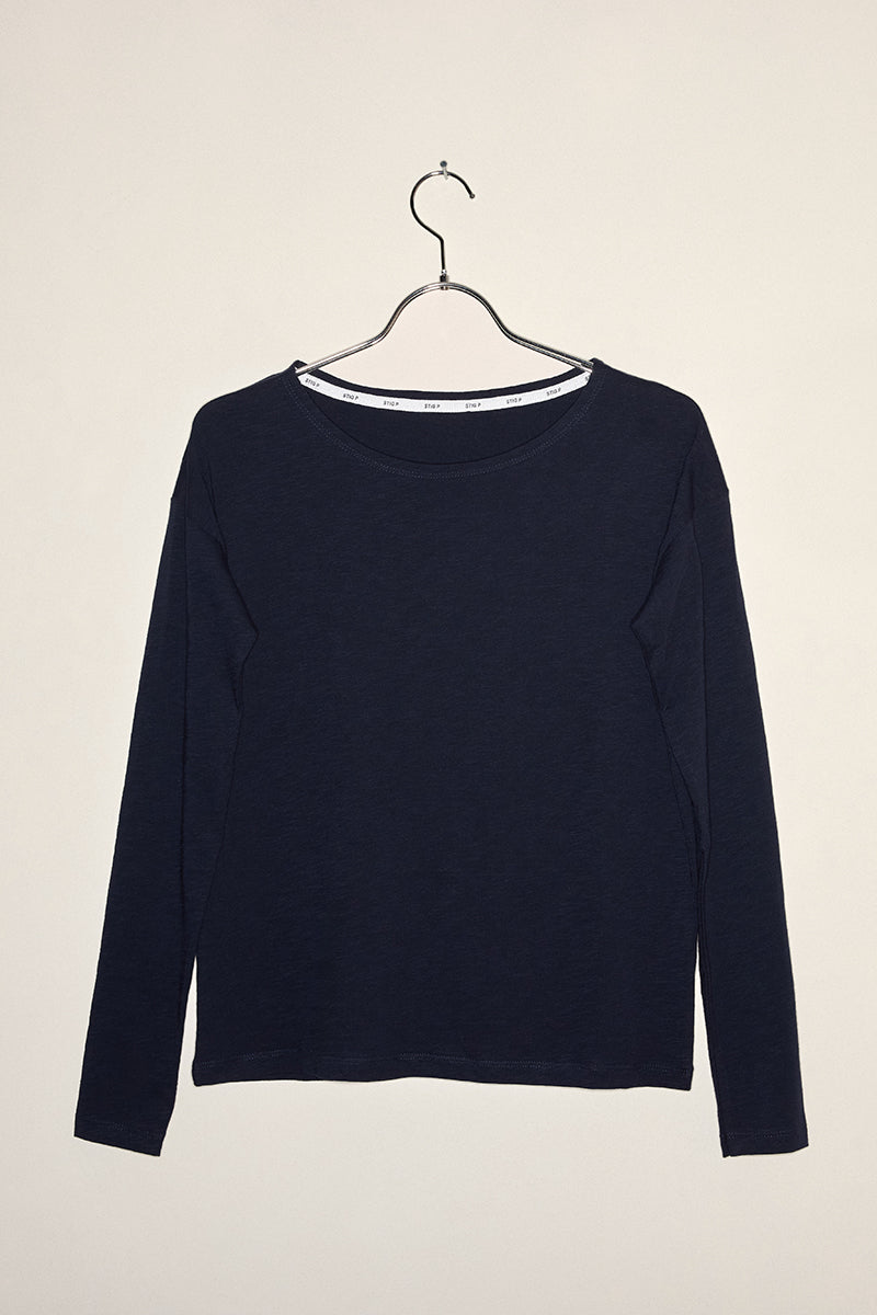 Dorrie long sleeve t-shirt navy