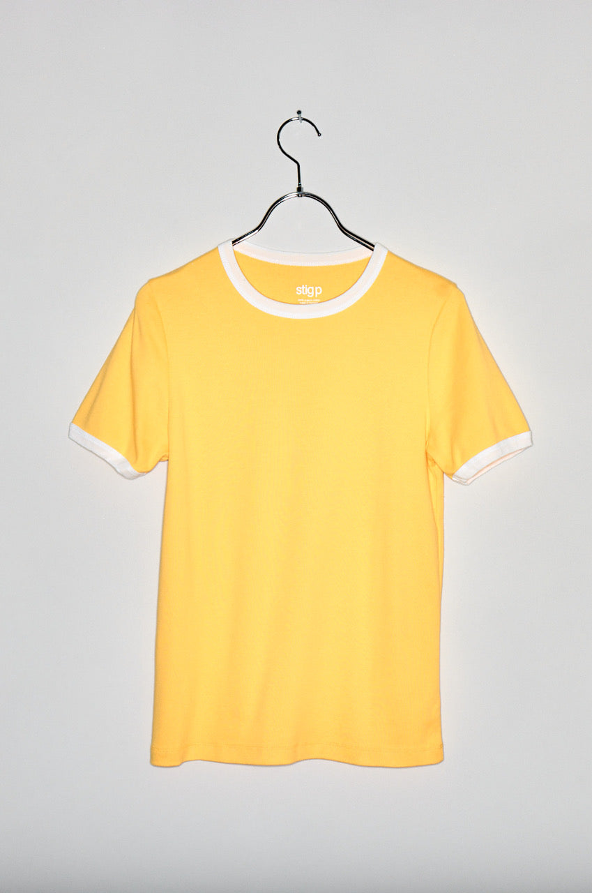 Stella t-shirt warm yellow/off-white