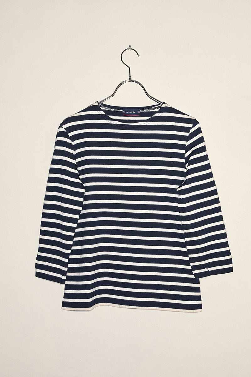 Mariniere passarelle femme t-shirt navy/off white