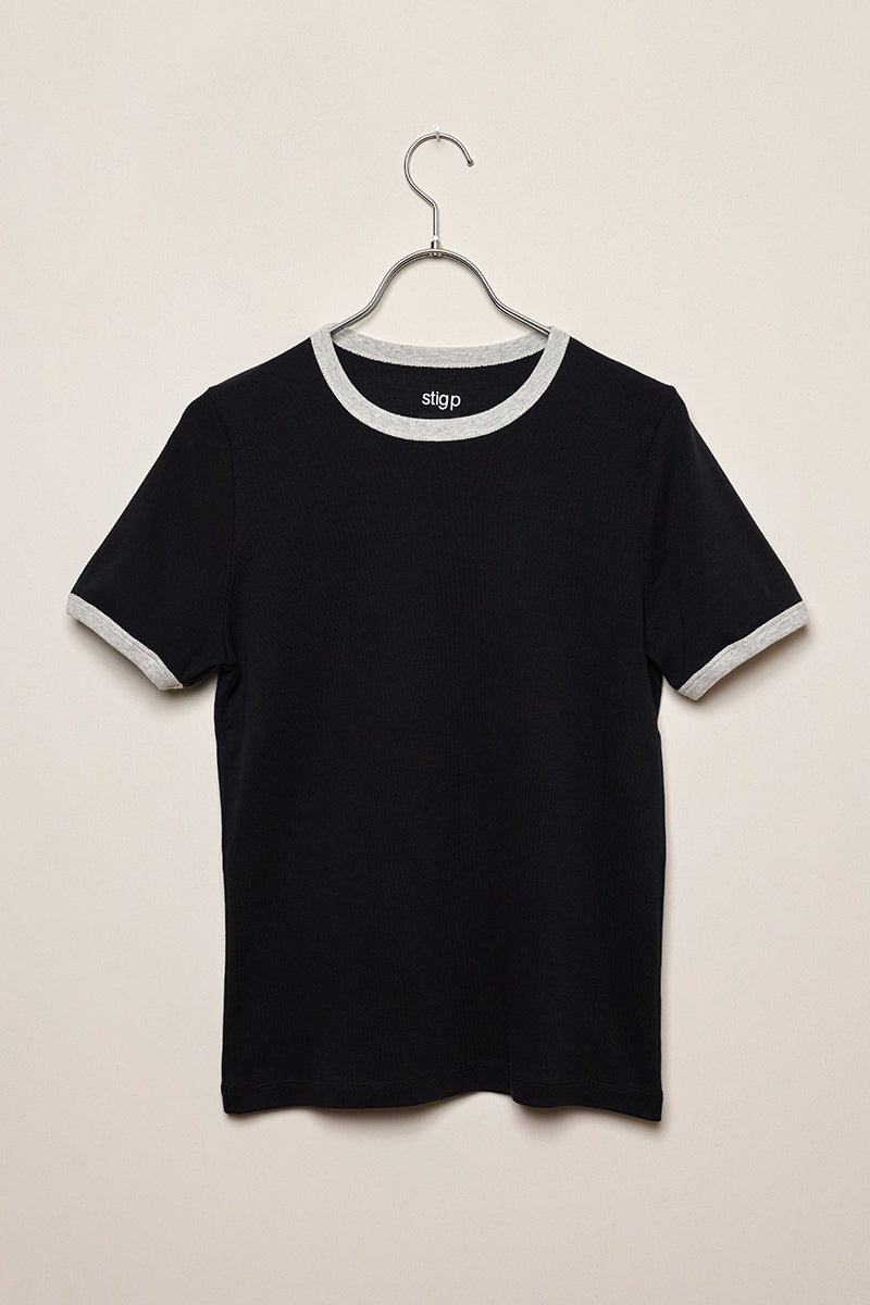 Stella t-shirt black/grey melange