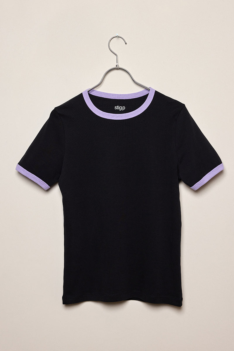 Stella t-shirt black/lilac