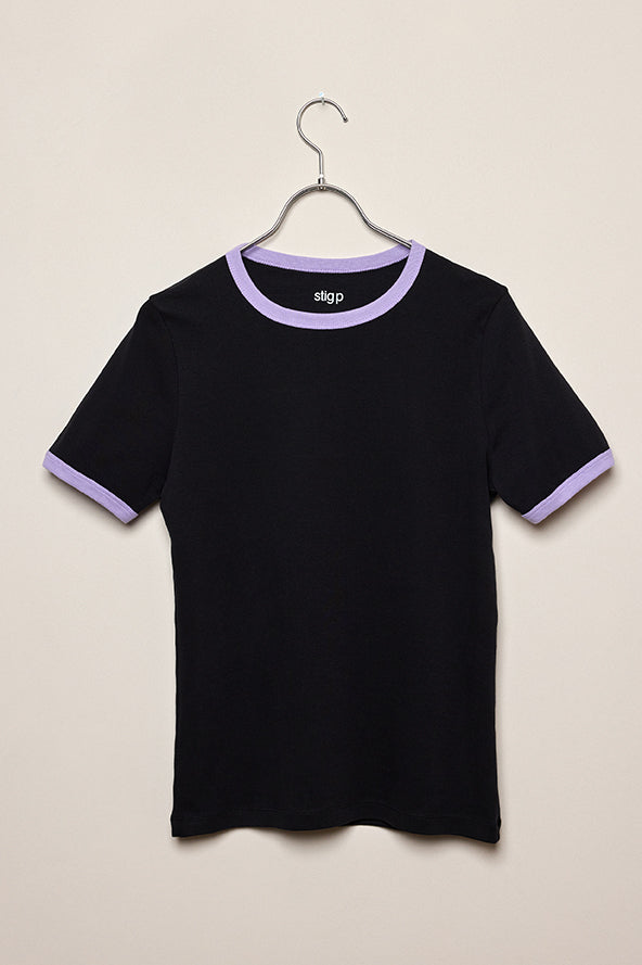 Stella t-shirt black/lilac
