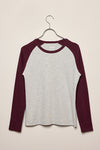 Mila baseball tee off white/cappuccino