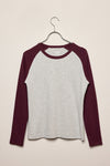 Mila baseball tee off white/black