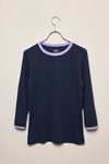 Stella 3/4 sleeve off-white/espresso