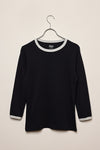 Stella 3/4 sleeve blue melange/lilac